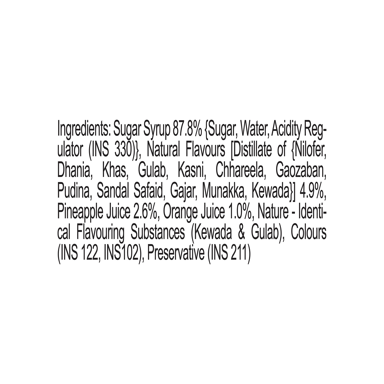 Hamdard Sharbat Roohafza | 750ml