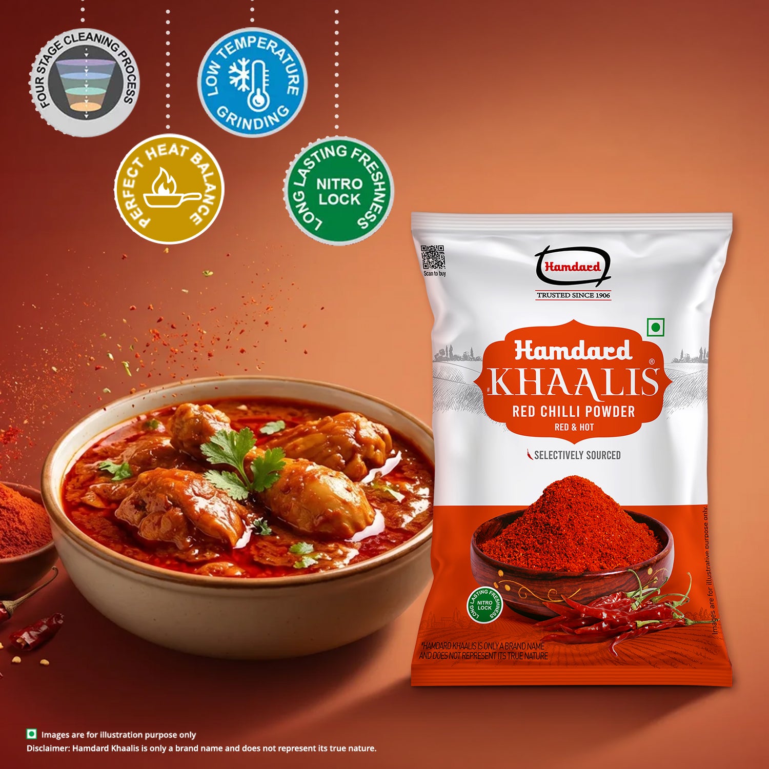 500 g, 200 g, 100 g, 50 g